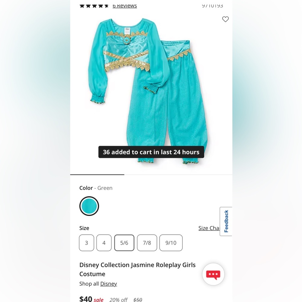 Jasmine costume